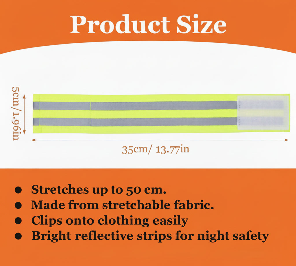 2 Pairs of Reflective Safety Clips