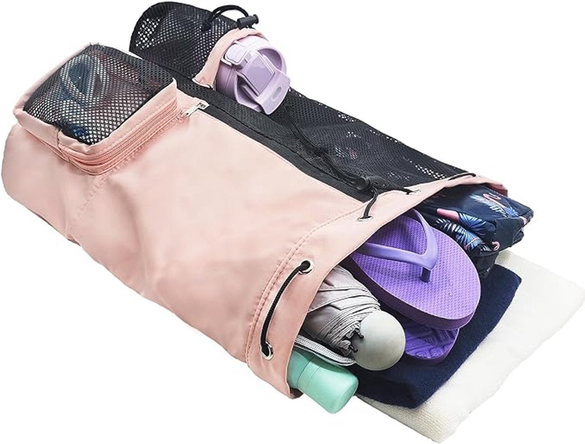 Mesh Swim Gear Backpack - (Pink)