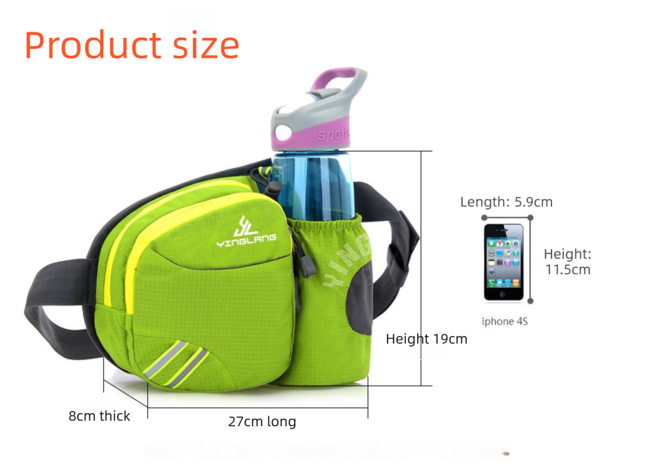 Lightweight Long Run Bottle Belt - Blue