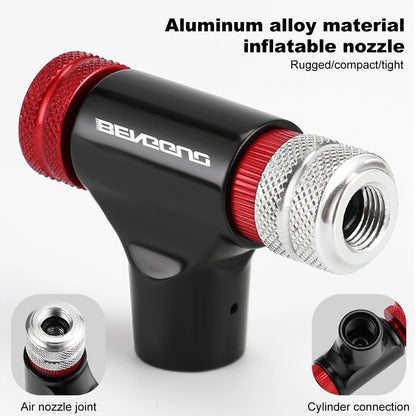 Inflatable nozzle with red and black design, featuring the brand 'Beverly'.