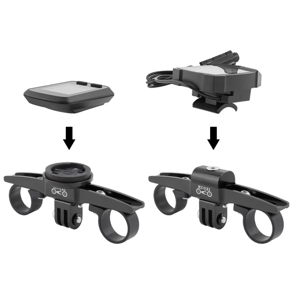 Set of bike Aero Garmin mount  on a white background