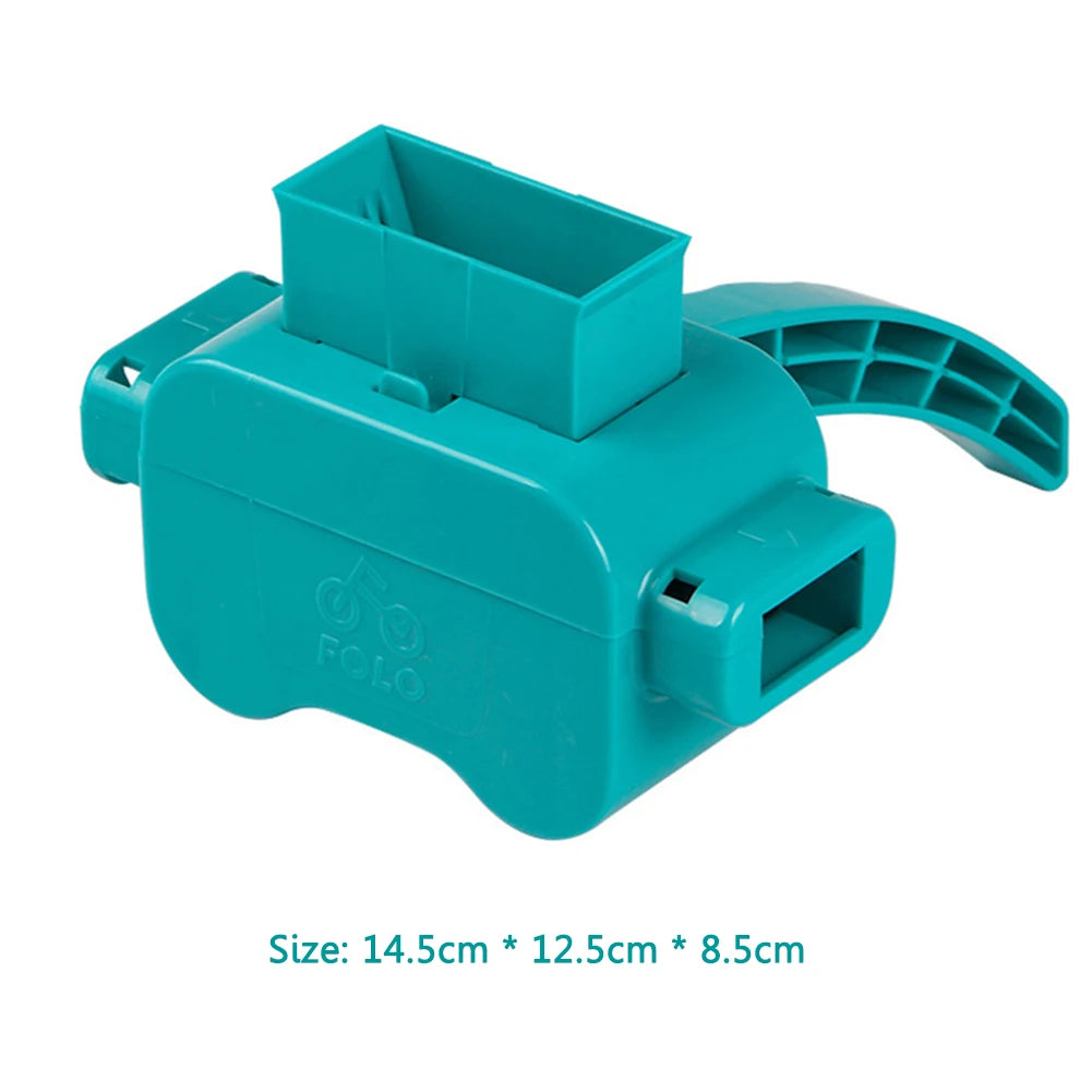 Teal plastic bike chain cleaner with 'dia' branding on a white background