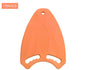 Orange swim kick board on a white background