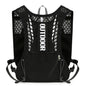 Black backpack with 'OUTDOOR' text on a white background