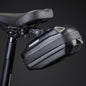 Bicycle seat bag with 'TakeZero' branding on a black background