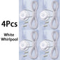 White triathlon laces with screws on a light blue background