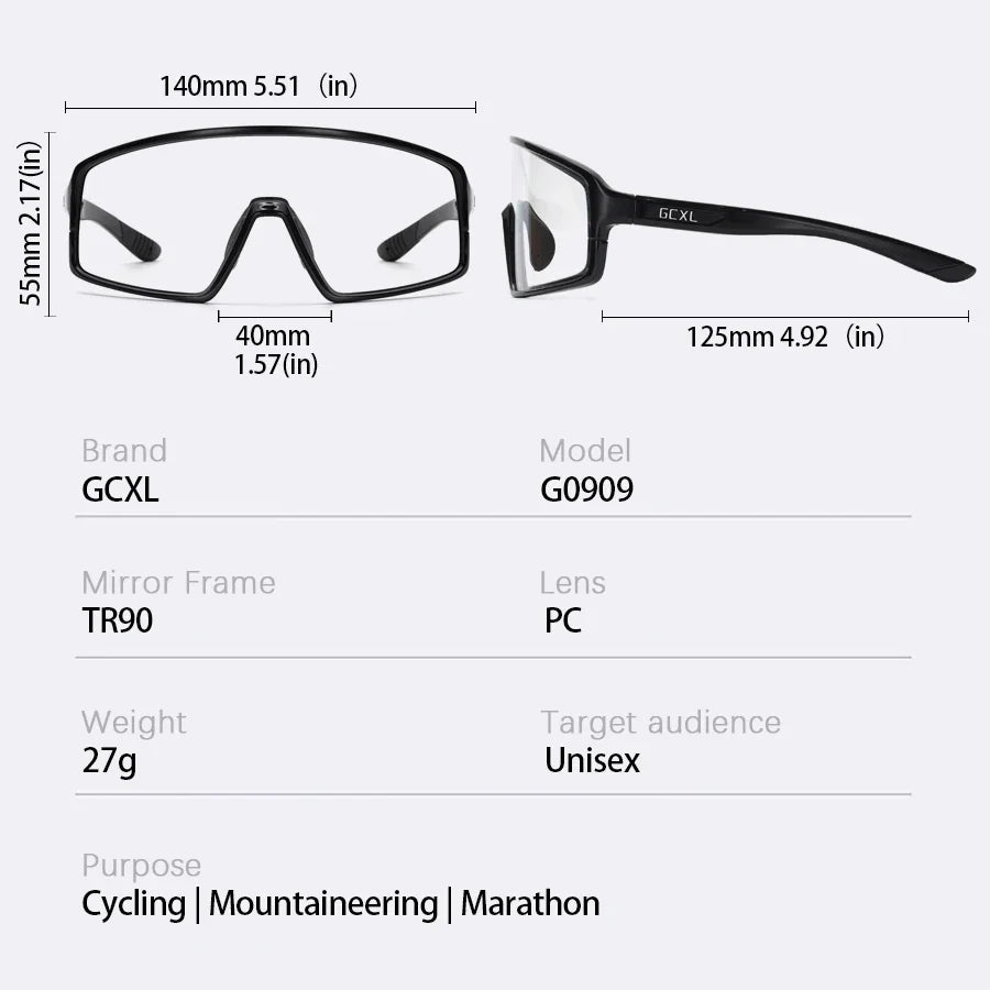 Glasses with dimensions and specifications on a white background