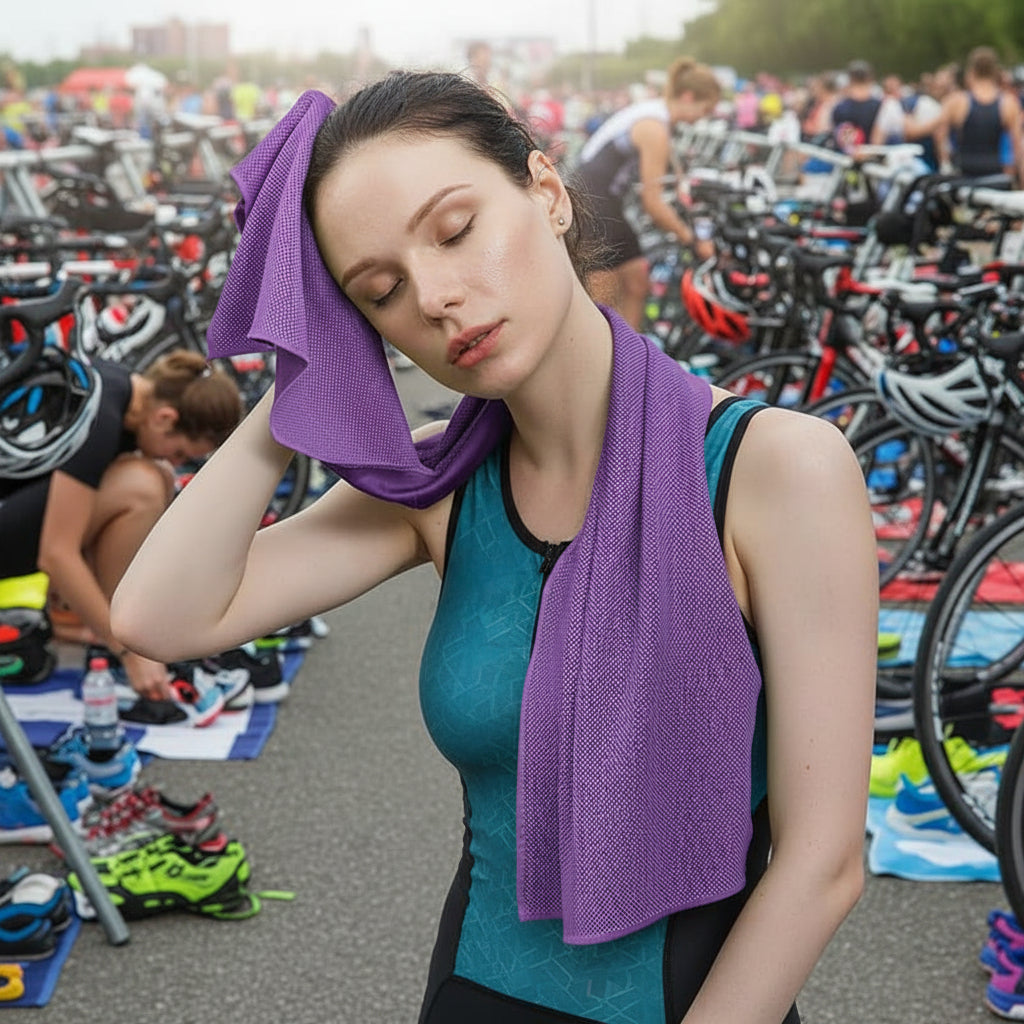 Easy Pack Transition & Wind Trainer Towel (Blue)