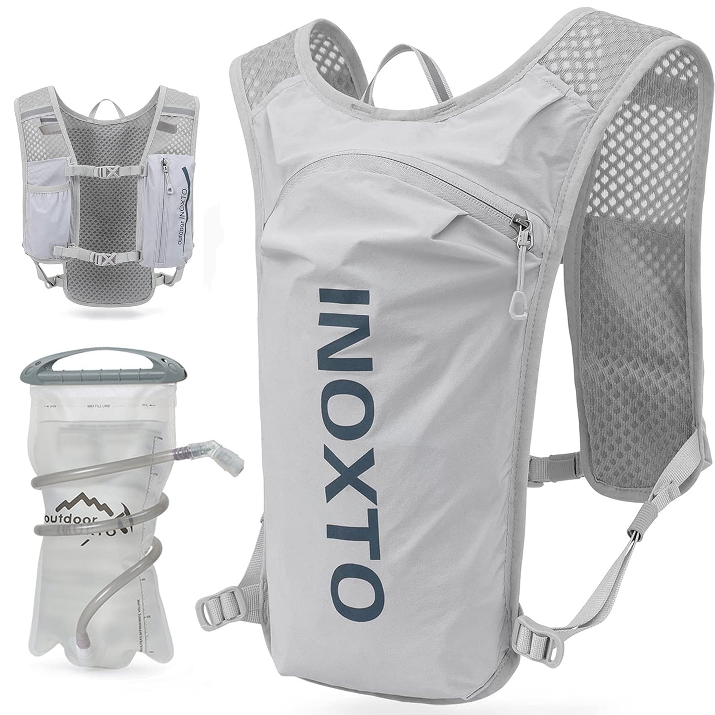 Ultra-Light 1.5L Hydration Run Vest (Grey)