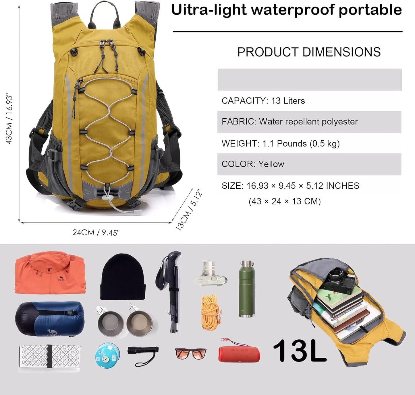 Small All-Rounder Backpack - Yellow