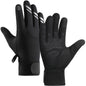 Non-Slip Winter Cycling Gloves - Black Medium