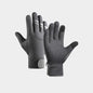 Non-Slip Winter Cycling Gloves - Grey Medium