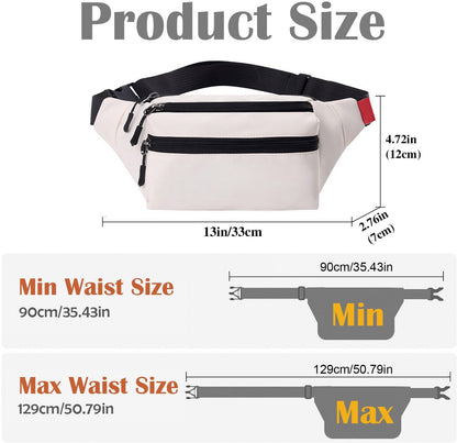 Waterproof Belt Bag - Off-White