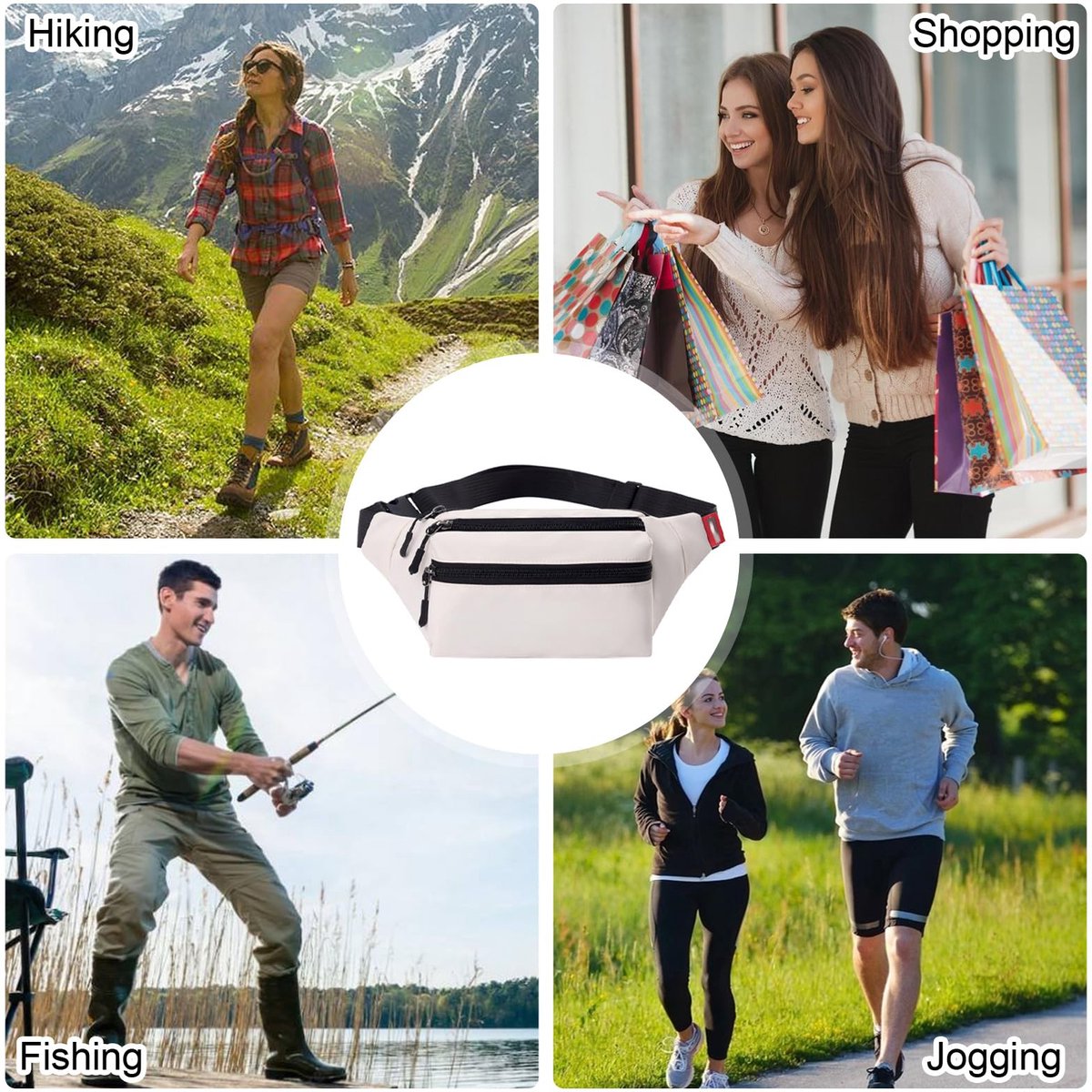 Waterproof Belt Bag - Off-White