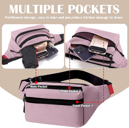 Waterproof Belt Bag - Pink