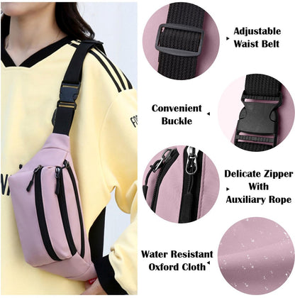 Waterproof Belt Bag - Pink