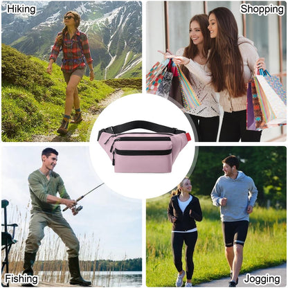 Waterproof Belt Bag - Pink