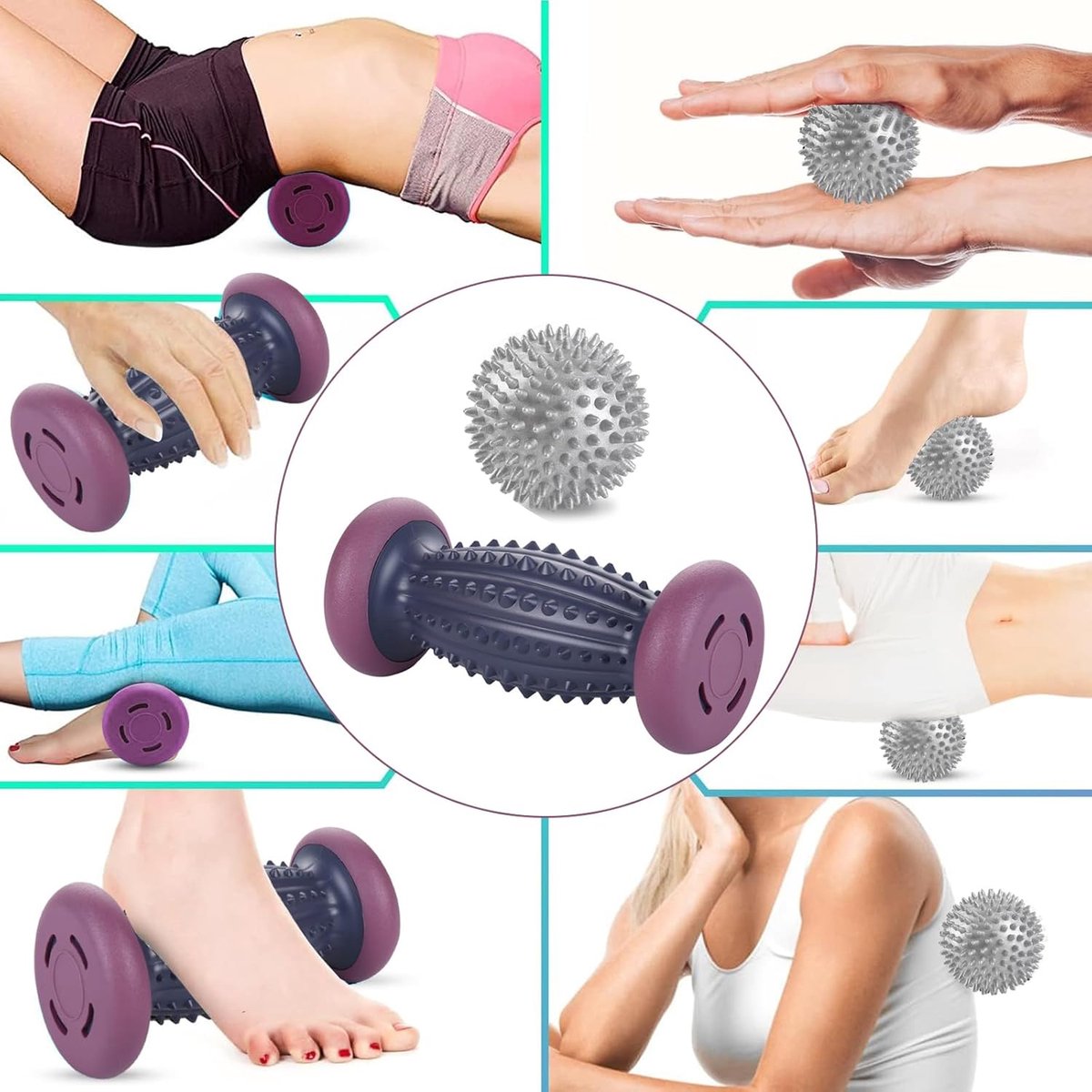 3-Piece Spiky Roller Set