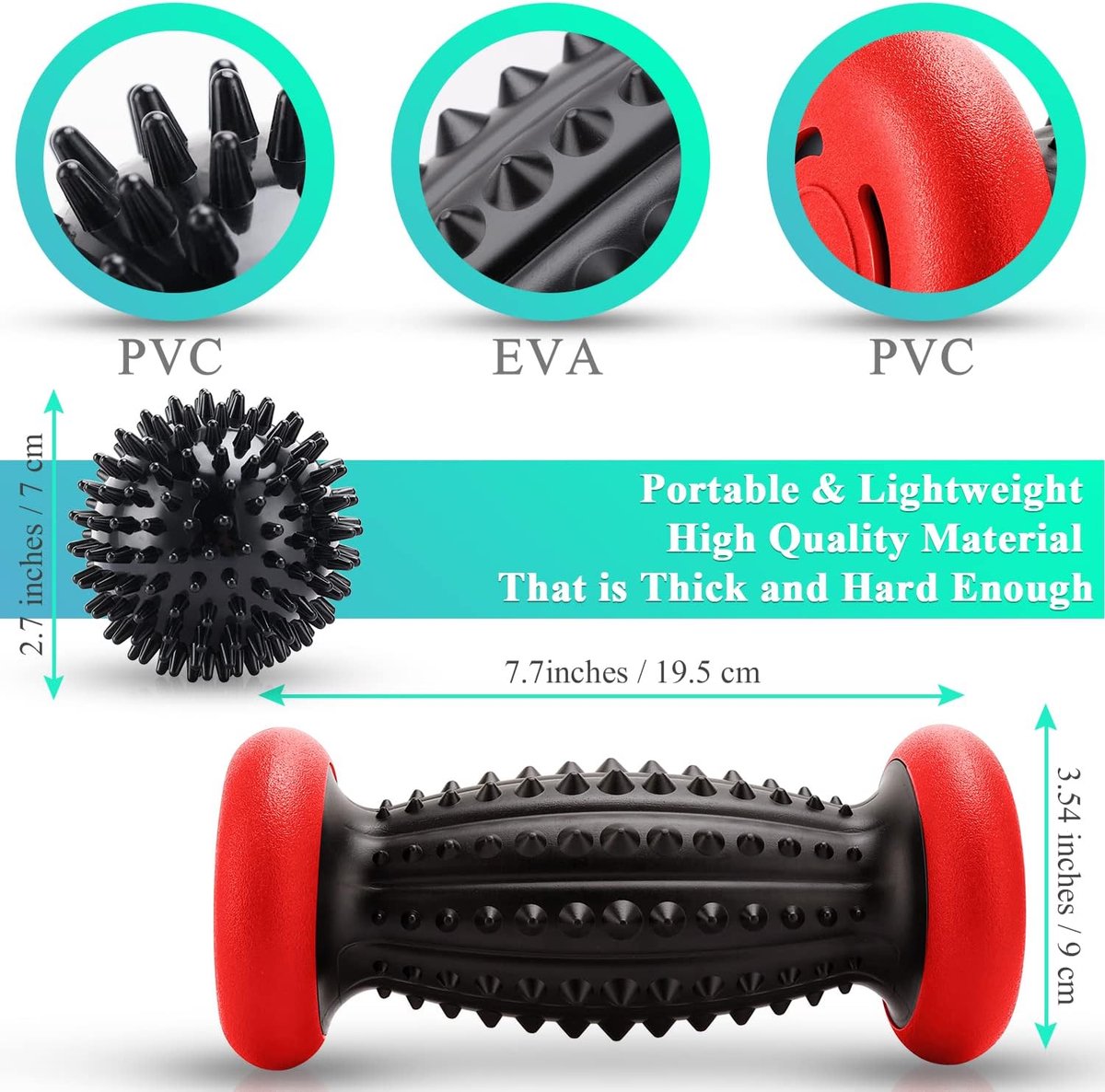 3-Piece Spiky Roller Set