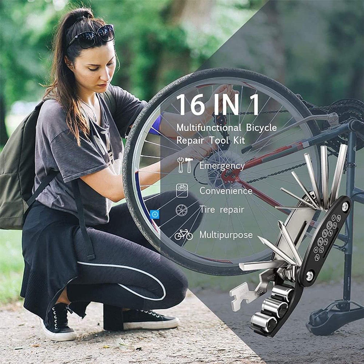 Multifunctional Cycling Tool Kit