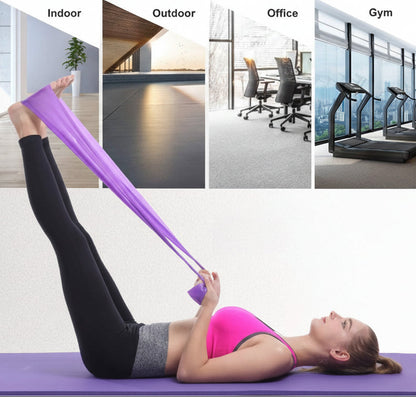 Set of 2 Wide Format Resistance Bands (Blue + Purple)
