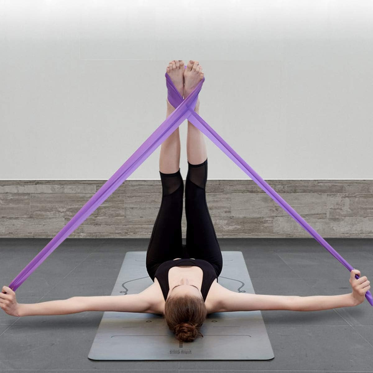 Set of 2 Wide Format Resistance Bands (Blue + Purple)