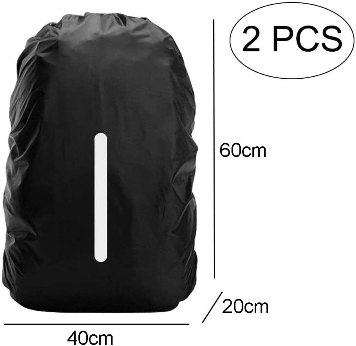 Pair of Waterproof Backpack Covers