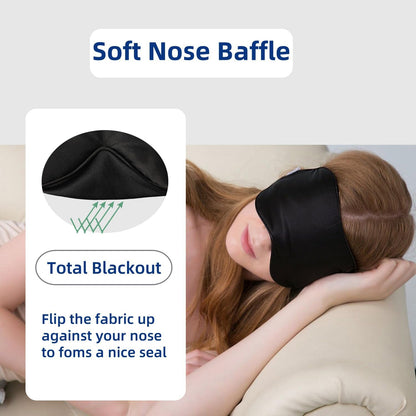 Elite Mulberry Silk Sleep Mask - Black