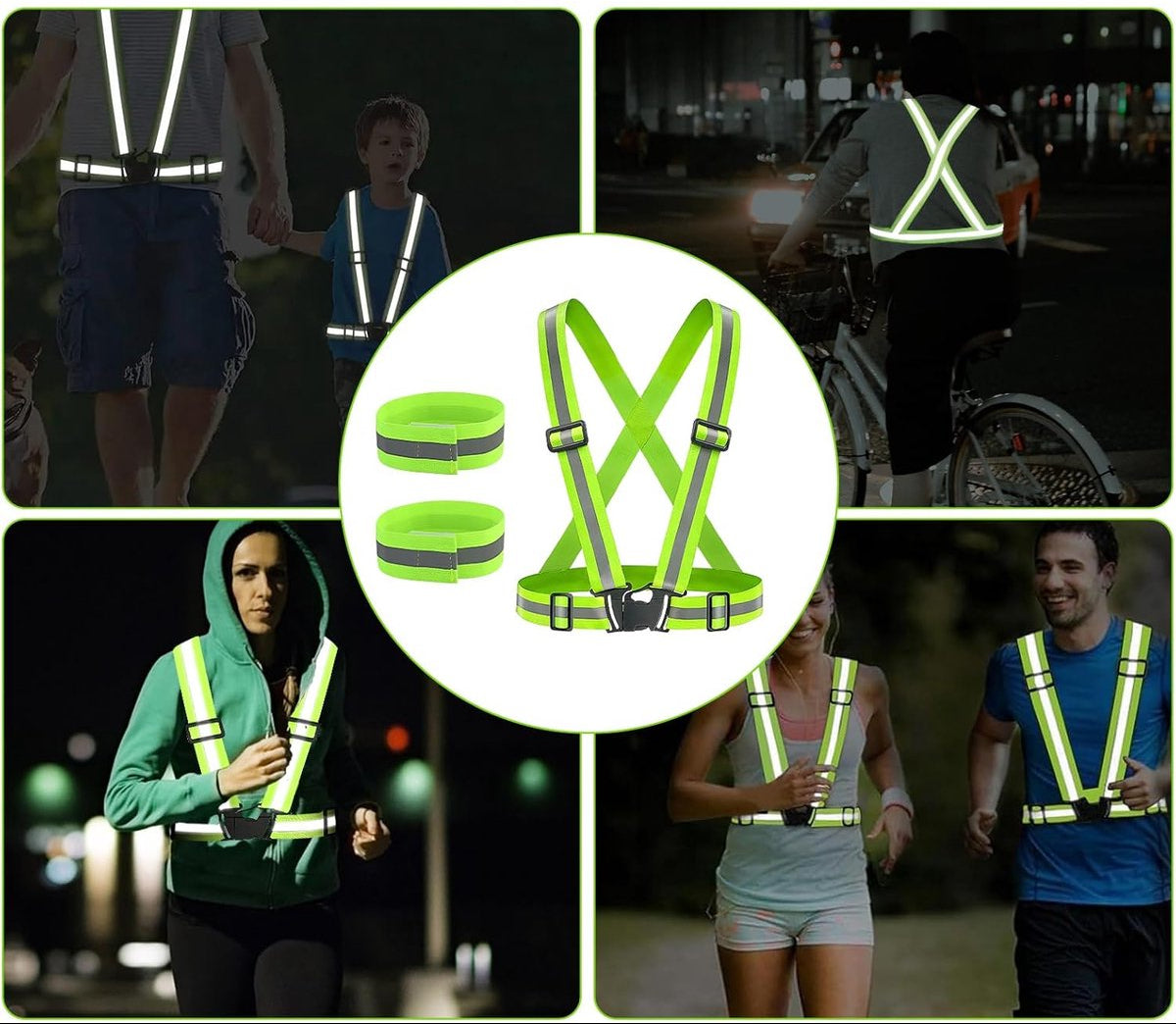 Four-piece Running & Cycling Safety Set