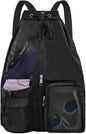 Mesh Swim Gear Backpack - (Black）