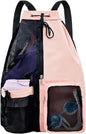 Mesh Swim Gear Backpack - (Pink）