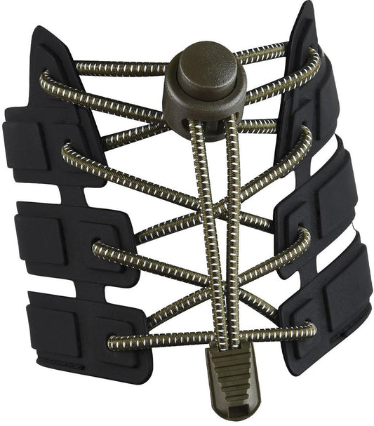 Elastic Race Day Laces (Army Green)