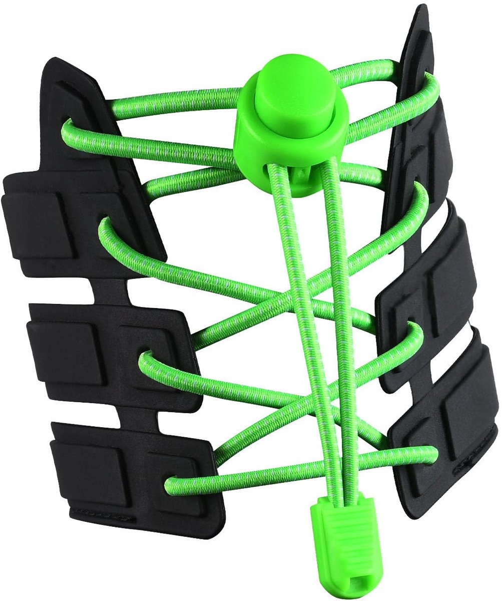 Elastic Race Day Laces (Fluorescent Green)