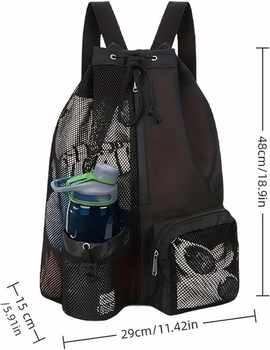 Mesh Swim Gear Backpack - (Grey）