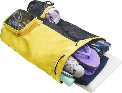 Mesh Swim Gear Backpack - (Yellow）