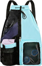 Mesh Swim Gear Backpack - (Blue）