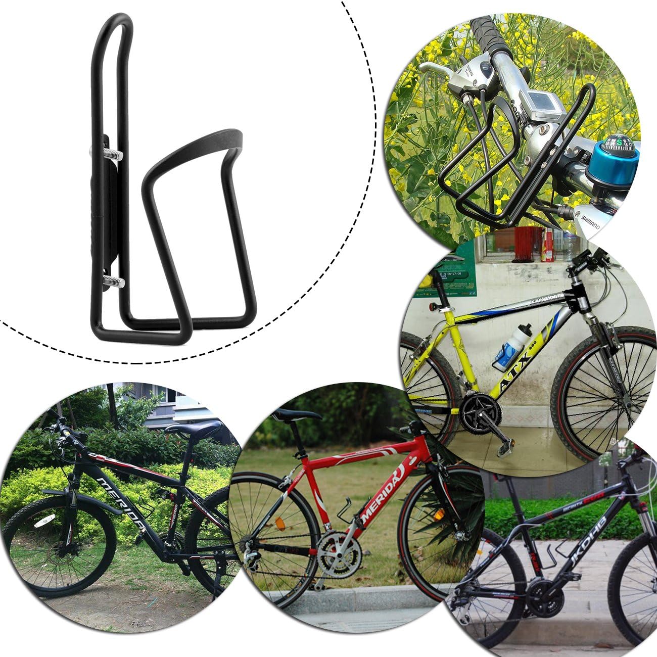 Essentials Aluminium Bottle Cage (Black)