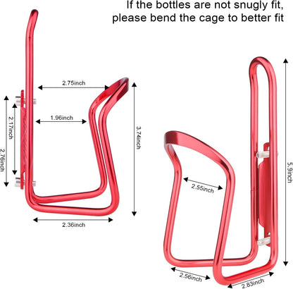 Essentials Aluminium Bottle Cage (Red)