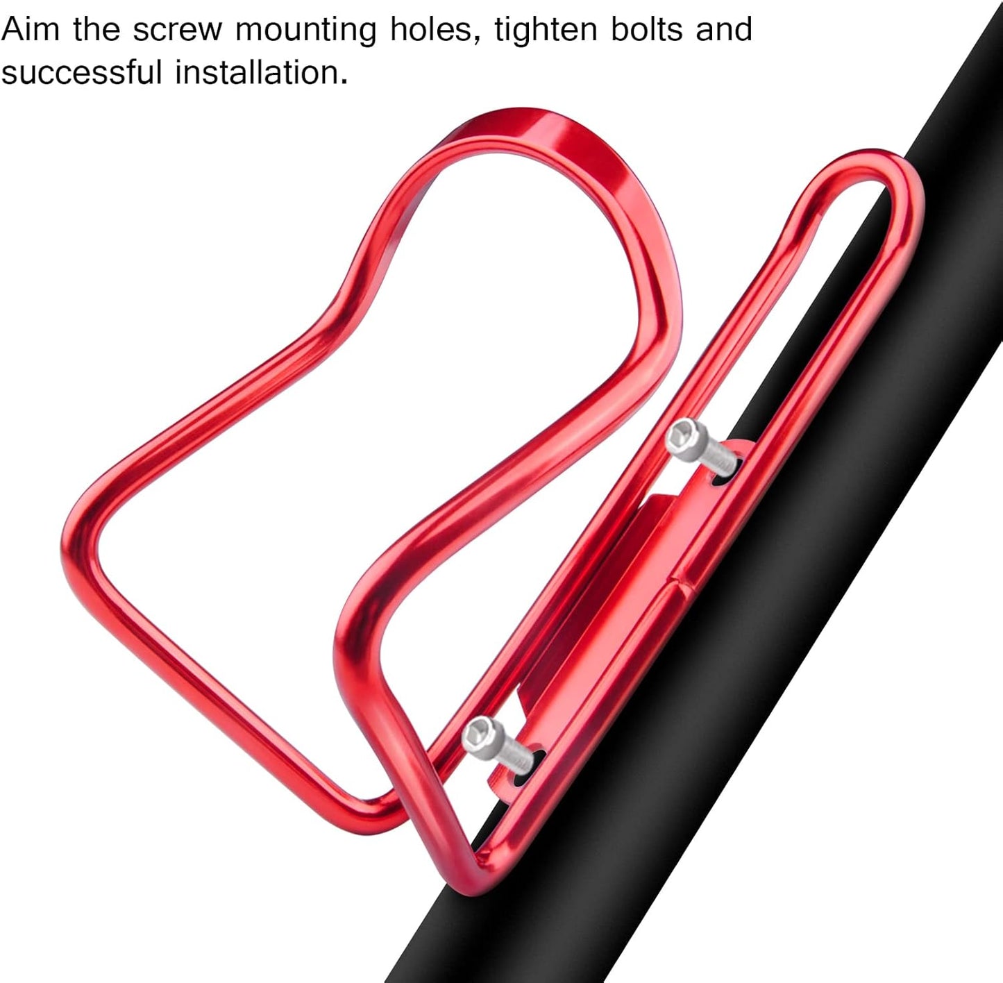 Essentials Aluminium Bottle Cage (Red)