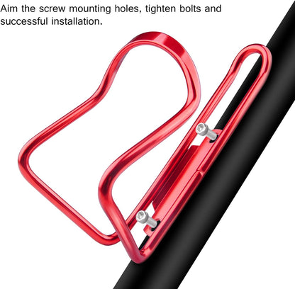 Essentials Aluminium Bottle Cage (Red)