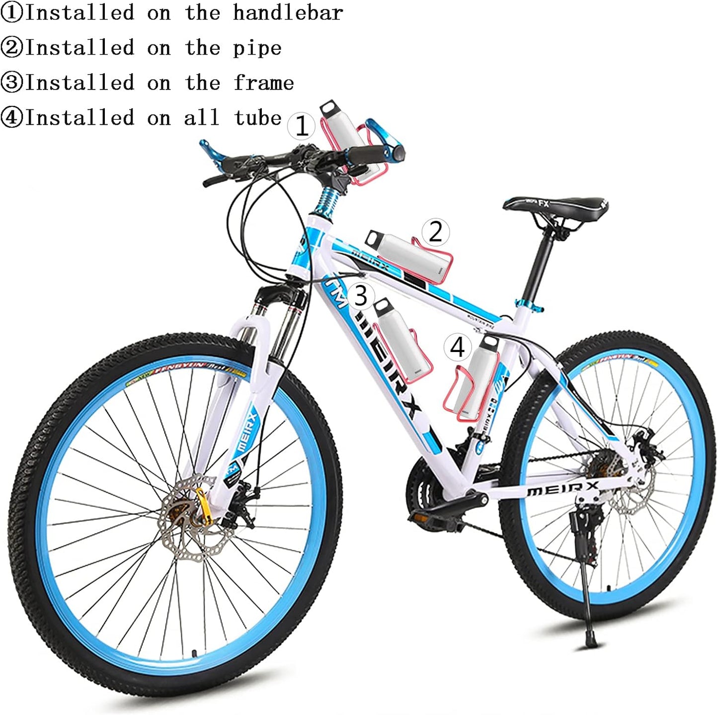 Essentials Aluminium Bottle Cage (Red)