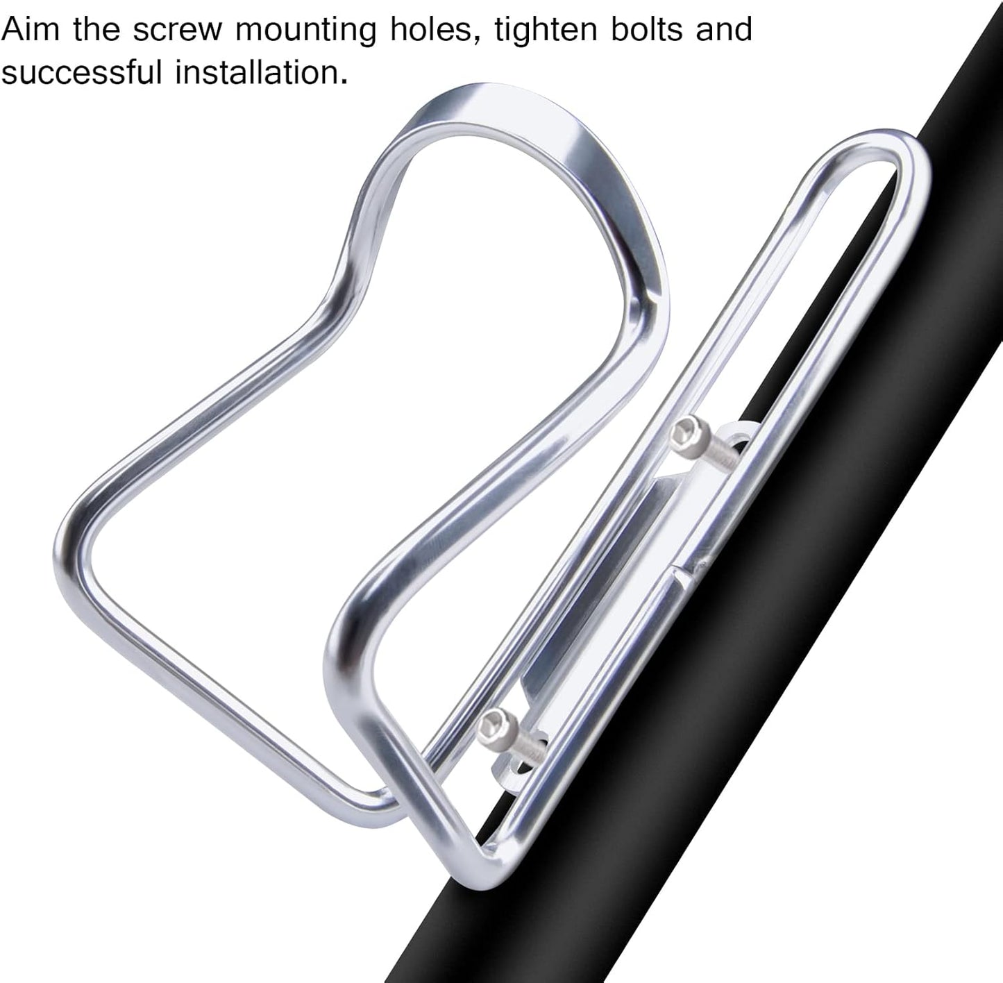 Essentials Aluminium Bottle Cage (Silver)