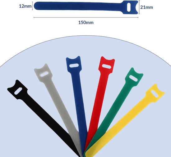 120 Reusable Bike Packing Velcro Ties