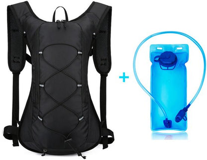 Hydration Running Vest With 2L Bladder (Black）