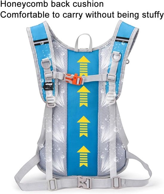 Hydration Running Vest With 2L Bladder (Black）
