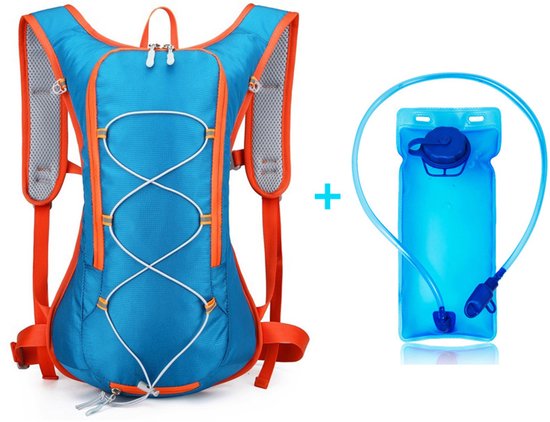 Hydration Running Vest With 2L Bladder (Blue）