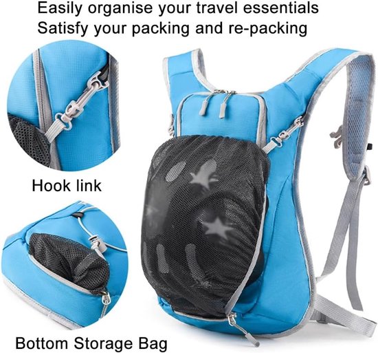 Hydration Running Vest With 2L Bladder (Blue）