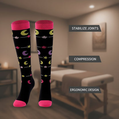 Multi-pack of Patterned Compression Socks (S/M)