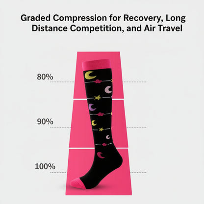 Multi-pack of Patterned Compression Socks (L/XL)