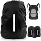 Waterproof & Reflective Backpack Cover - Up to 35 Liters